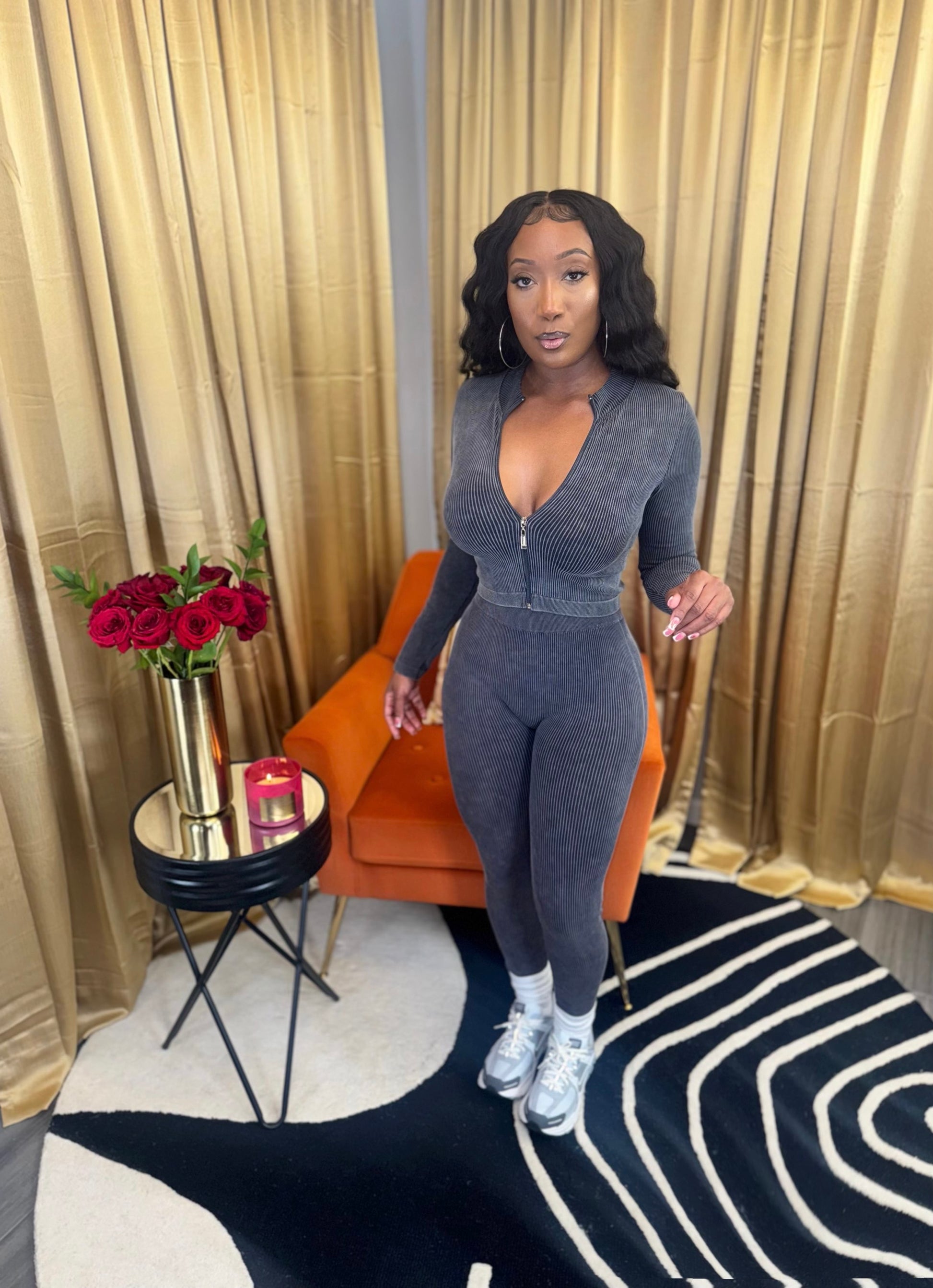 Ash Ribbed Set image 0