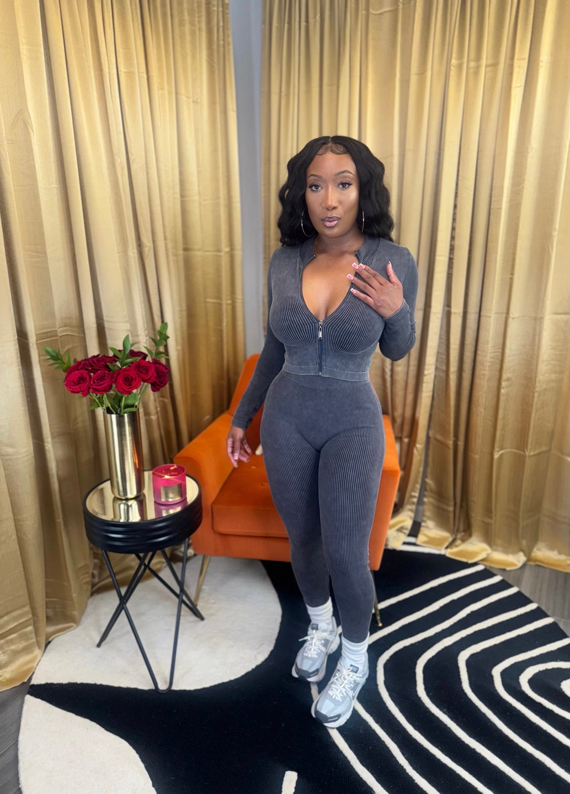 Ash Ribbed Set image 1