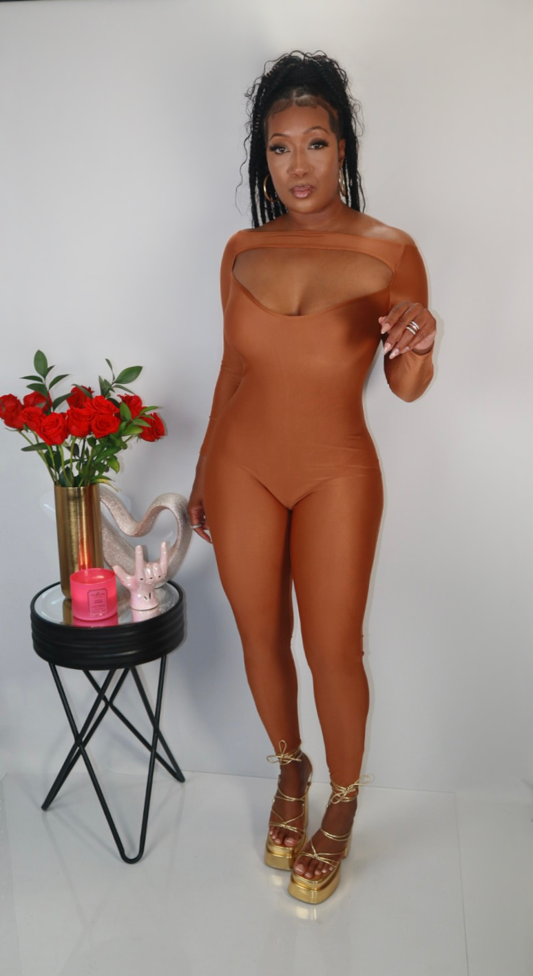 Mocha Jumpsuit image 1